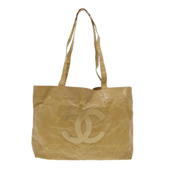 CHANEL Shoulder Bag Enamel Beige CC Auth bs5025 - Picture 13 of 16